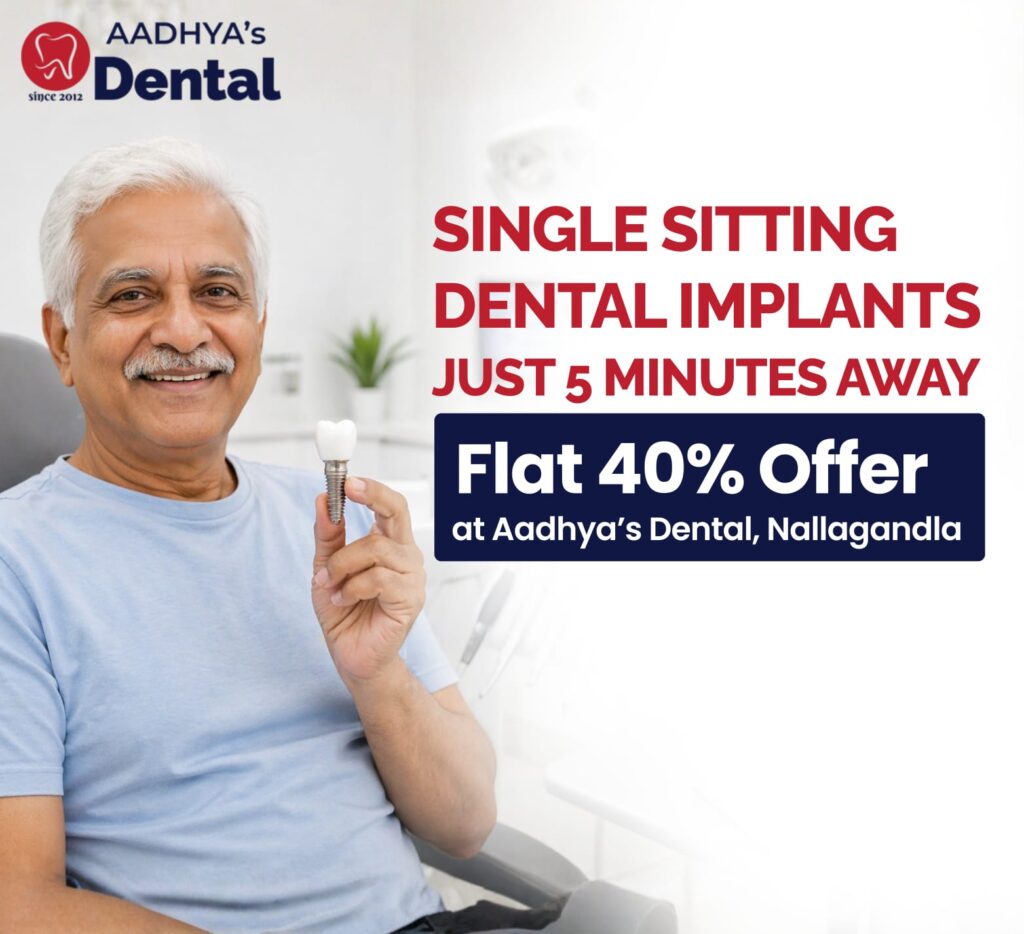 immediate dental implants in Nallagandla