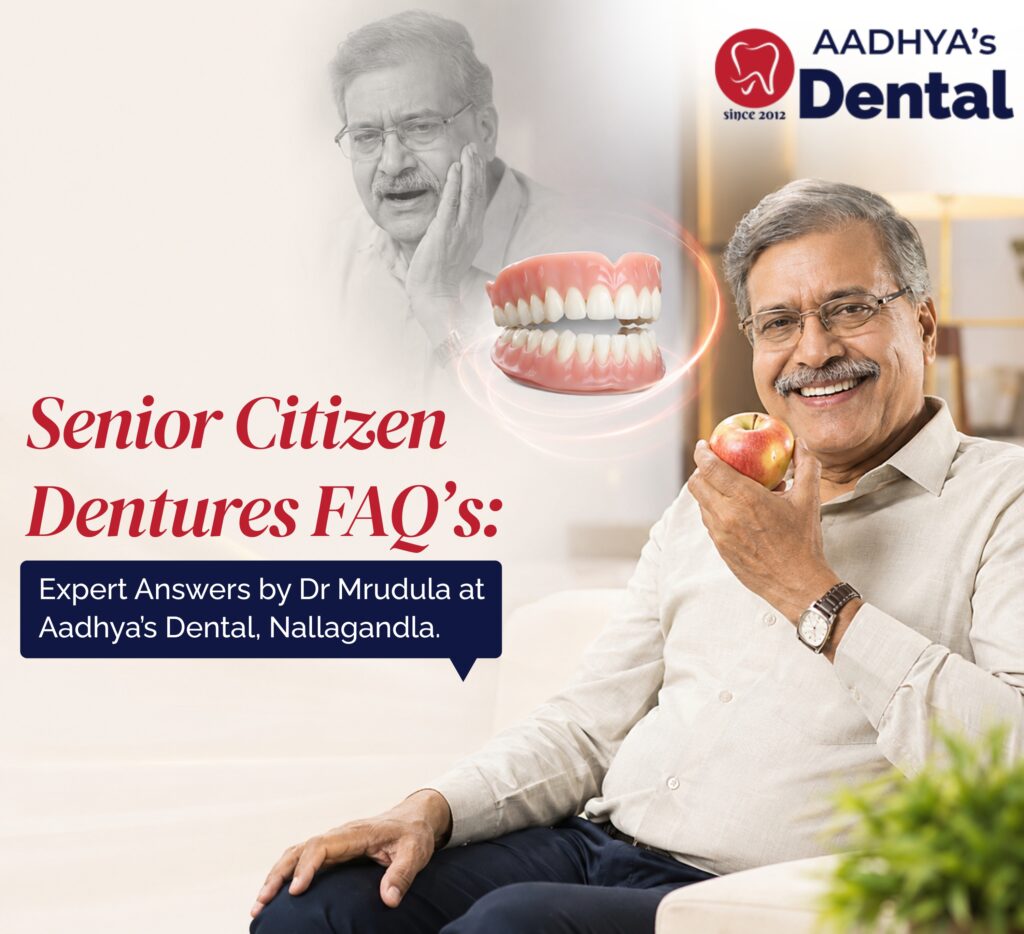 Senior citizen dentist in Nallagandla